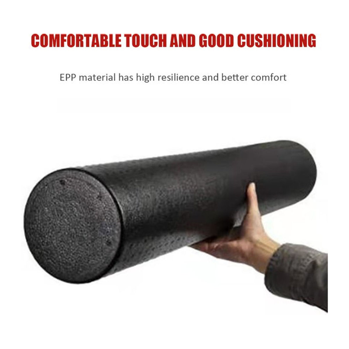 JOCESTYLE EPP Yoga Pilates Schaumstoff-Faszienrolle für Fitness und Massage in Schwarz, Durchmesser: 30 cm oder 45 cm - Bild 1