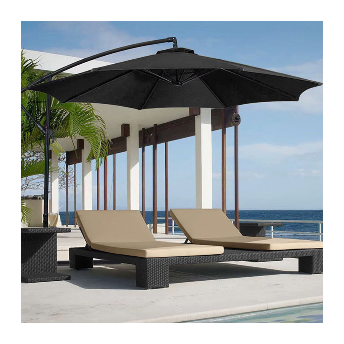JOCESTYLE Sonnenschirm mit 8/6 Knochen, bunt, Durchmesser: 270 cm, UV-Schutz aus Polyester - Bild 2