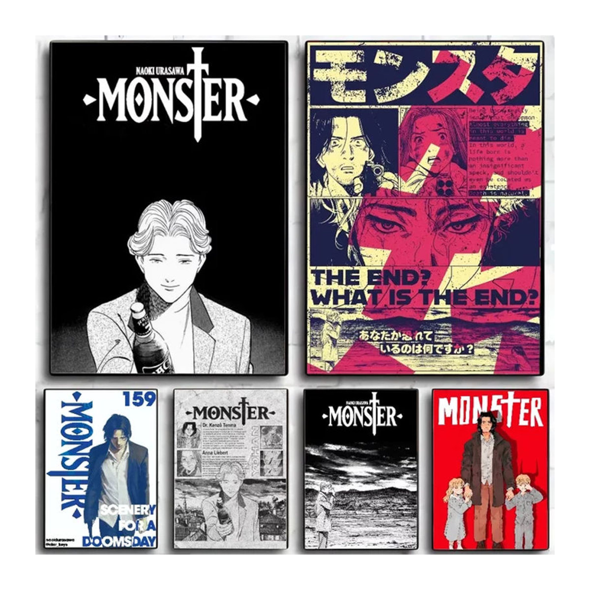 Johan Liebert Monster Anime Poster Mehrfarbiges Wandbild aus Papier für deine Raumdekoration - Bild 1