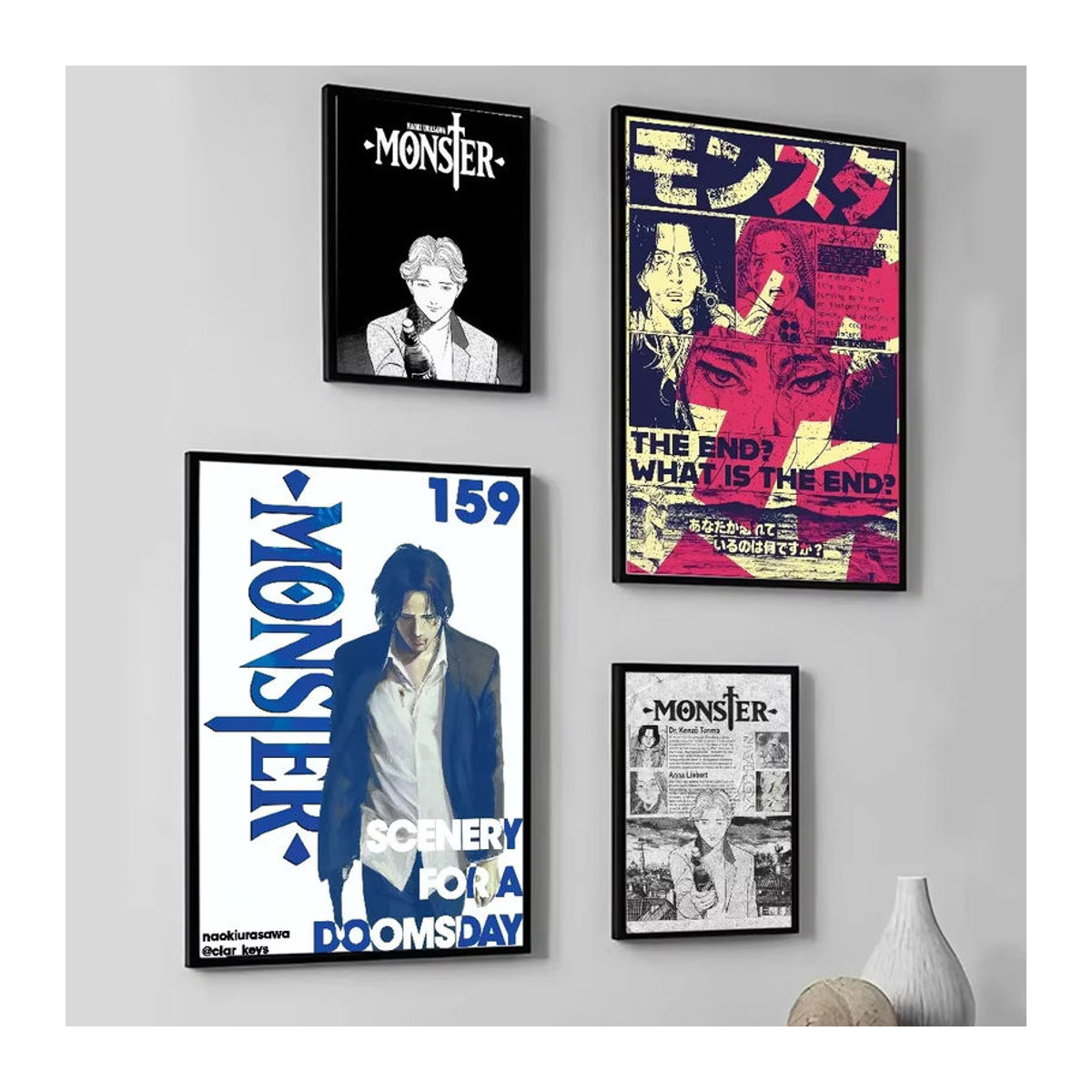 Johan Liebert Monster Anime Poster Mehrfarbiges Wandbild aus Papier für deine Raumdekoration - Bild 2