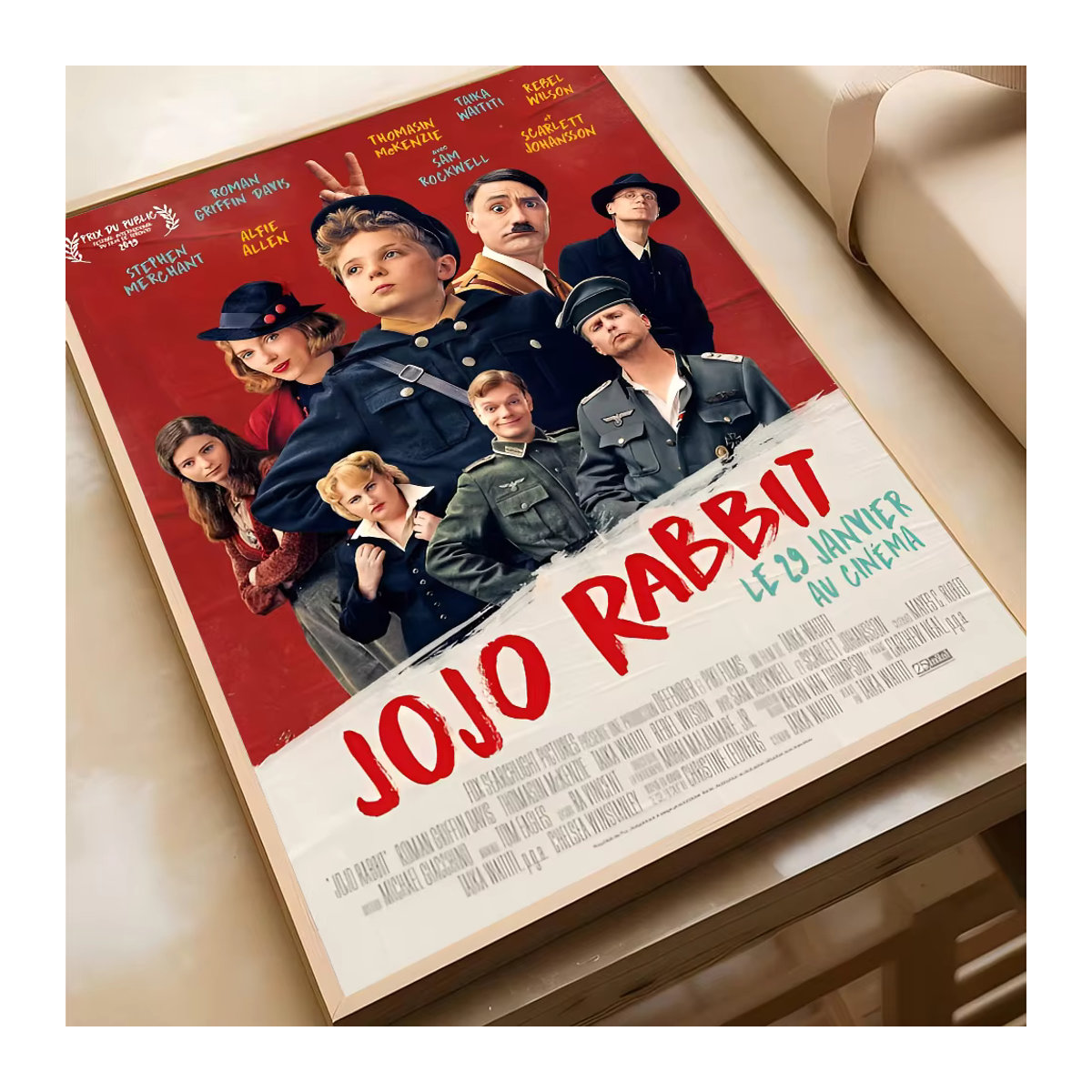 Jojo Rabbit Filmplakat Porträt als mehrfarbige Kunstdekoration für die Wandmontage - Bild 5