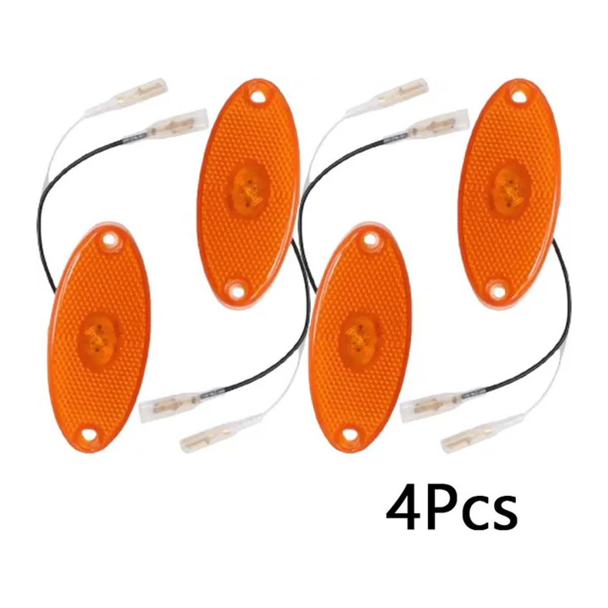 Jokon LED Seitenmarkierungsleuchte Bernstein Oval für Wohnwagen und Wohnmobil 2/4er Set - Bild 1