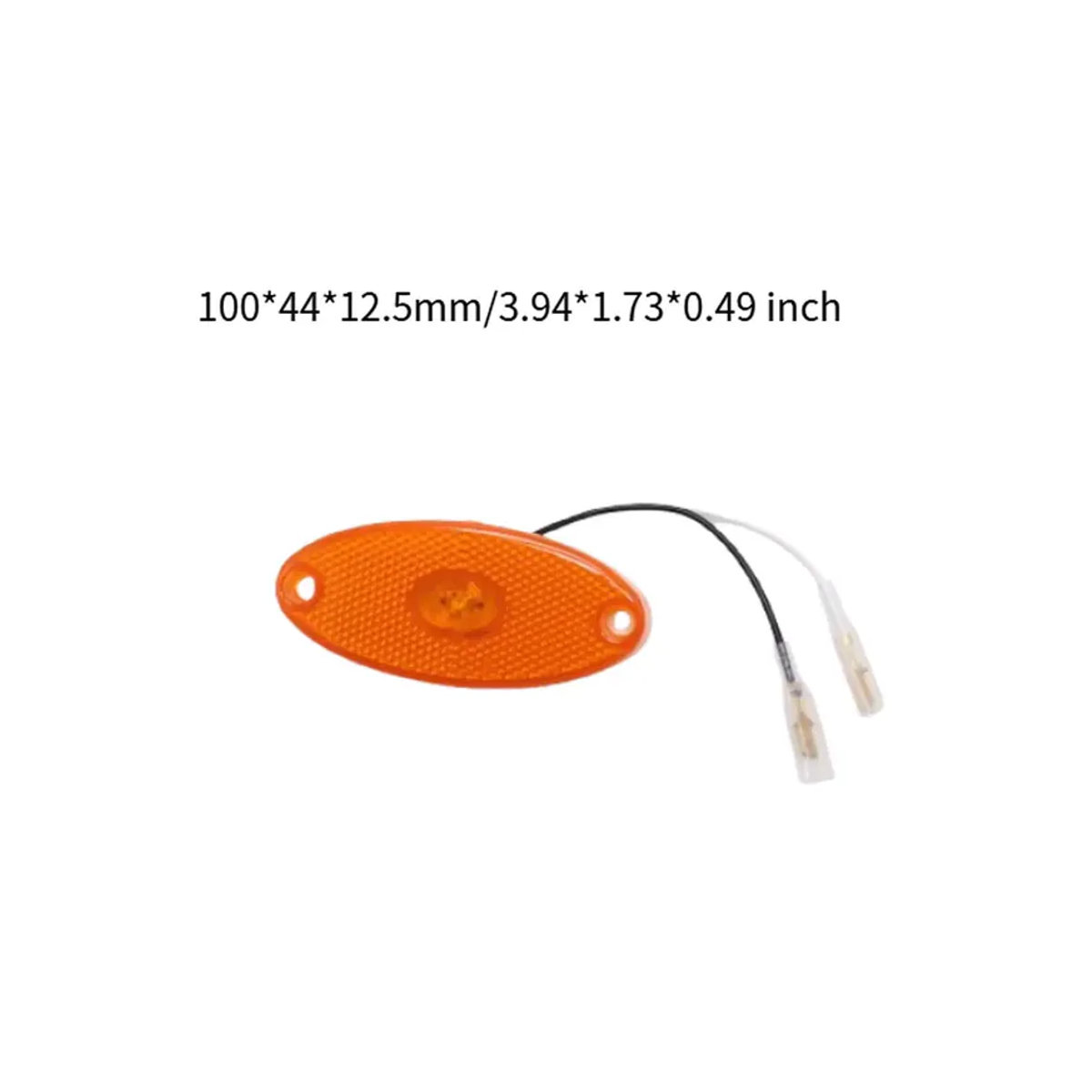 Jokon LED Seitenmarkierungsleuchte Bernstein Oval für Wohnwagen und Wohnmobil 2/4er Set - Bild 2