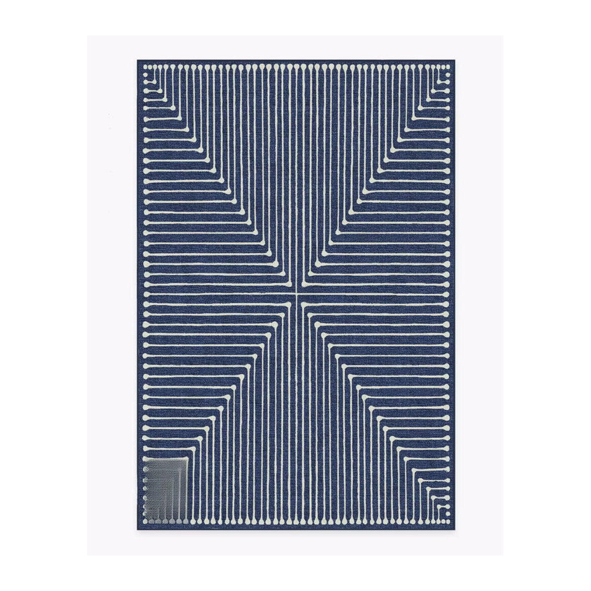 Jonathan Adler Inkdrop Wohnzimmer Sofa Teppich in Schieferblau Modern und Dekorativ - Bild 5