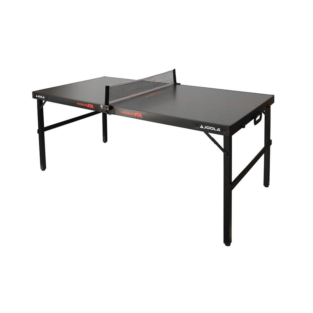 JOOLA Indoor Tischtennisplatte Midsize FA klappbarer Tischtennistisch inkl. Netz in Grau und Schwarz B/T/H: 152 x 76 x 71,5 cm - Bild 4