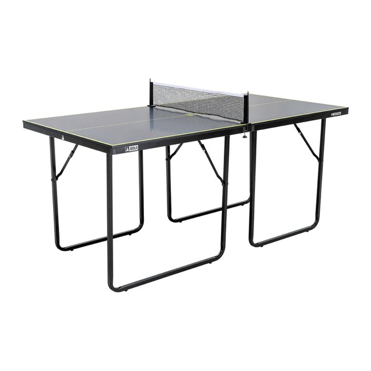 JOOLA Indoor Tischtennisplatte Midsize klappbar in Grau mit Tischtennisnetz, B/T/H: 168 x 84 x 76 cm - Bild 1
