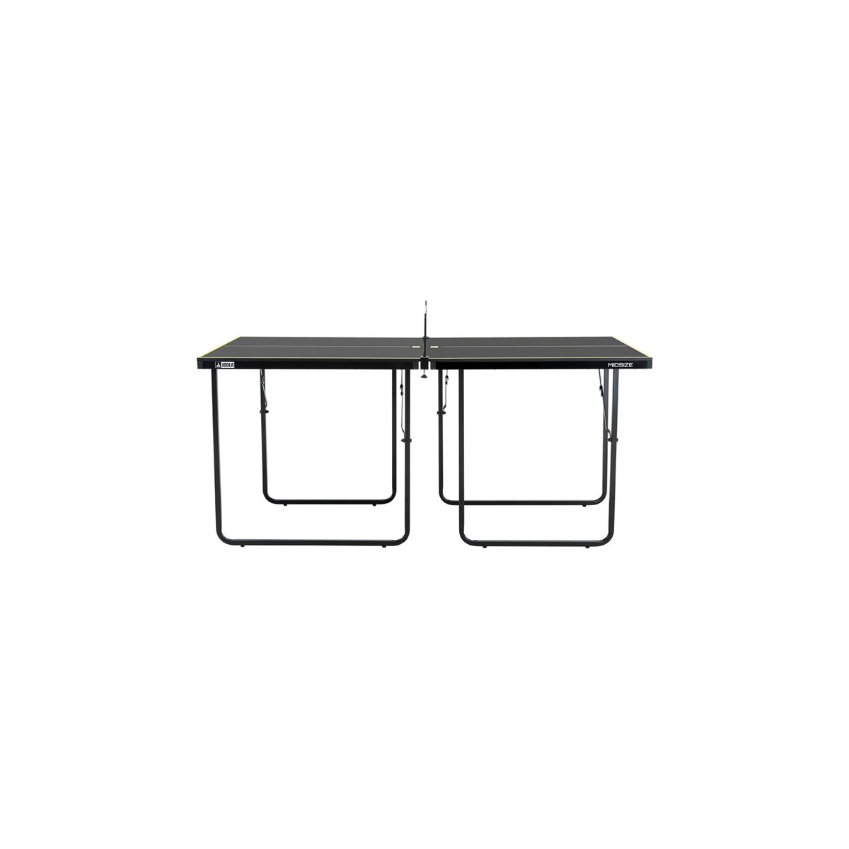 JOOLA Indoor Tischtennisplatte Midsize klappbar in Grau mit Tischtennisnetz, B/T/H: 168 x 84 x 76 cm - Bild 2