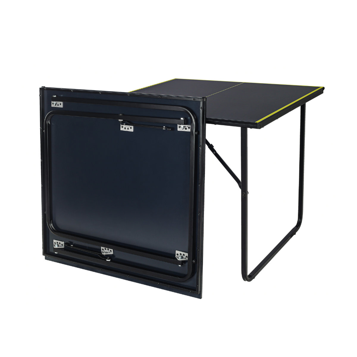 JOOLA Indoor Tischtennisplatte Midsize klappbar in Grau mit Tischtennisnetz, B/T/H: 168 x 84 x 76 cm - Bild 5