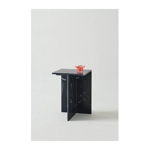 Jotex Beistelltisch Marmor Schwarz Modern Minimalistisch B/T/H: 35 x 35 x 50 cm
