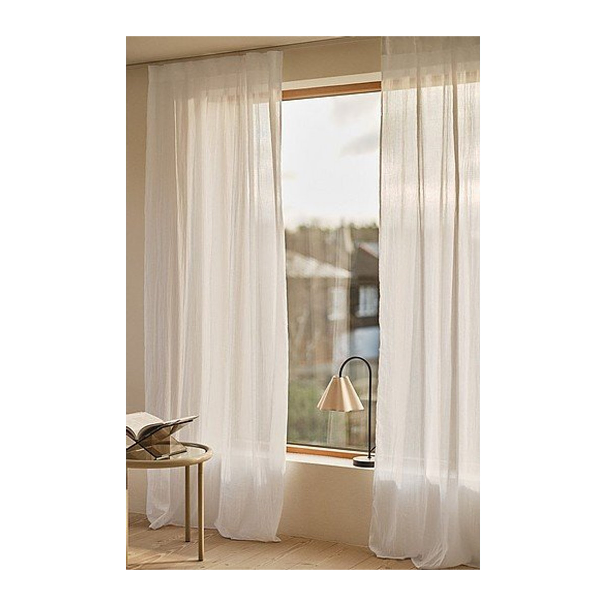 Jotex CIA Vorhang im 2er-Pack, weiß, sheer shading - Bild 1