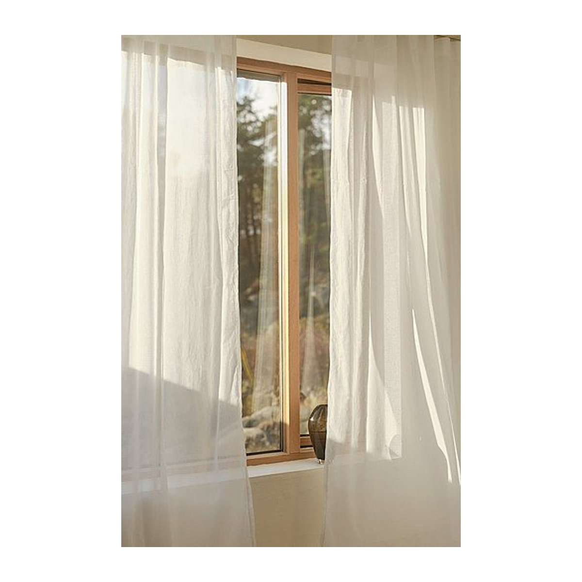 Jotex CORINNE Voile-Gardine im 2er-Pack, weiß, transparent - Bild 1