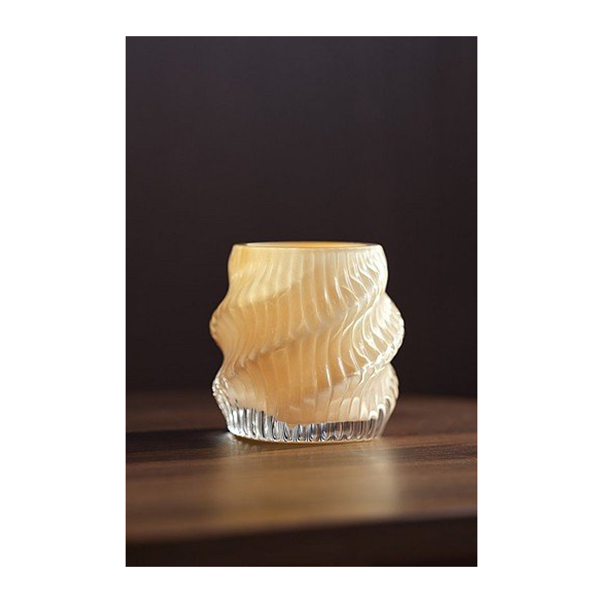 Jotex Laterne TURN in Gelb aus Glas - Bild 1
