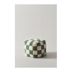 Jotex Pouf MINDEN aus Baumwolle und Bouclé in Grün B/T/H: 40 x 40 x 40 cm