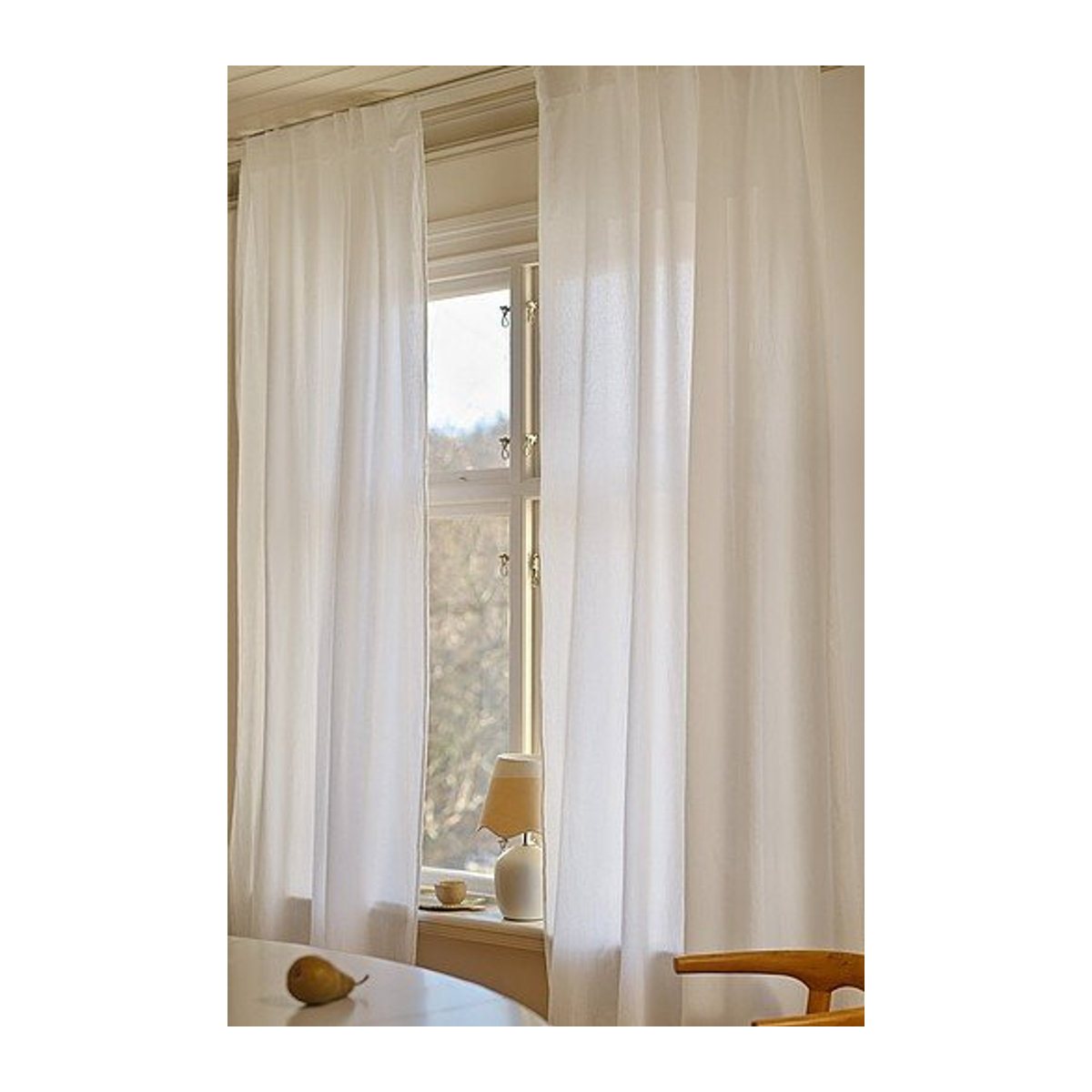 Jotex SADIE Multifunktionsgardine, 2er-Set, Weiß, Sheer/Shading - Bild 1