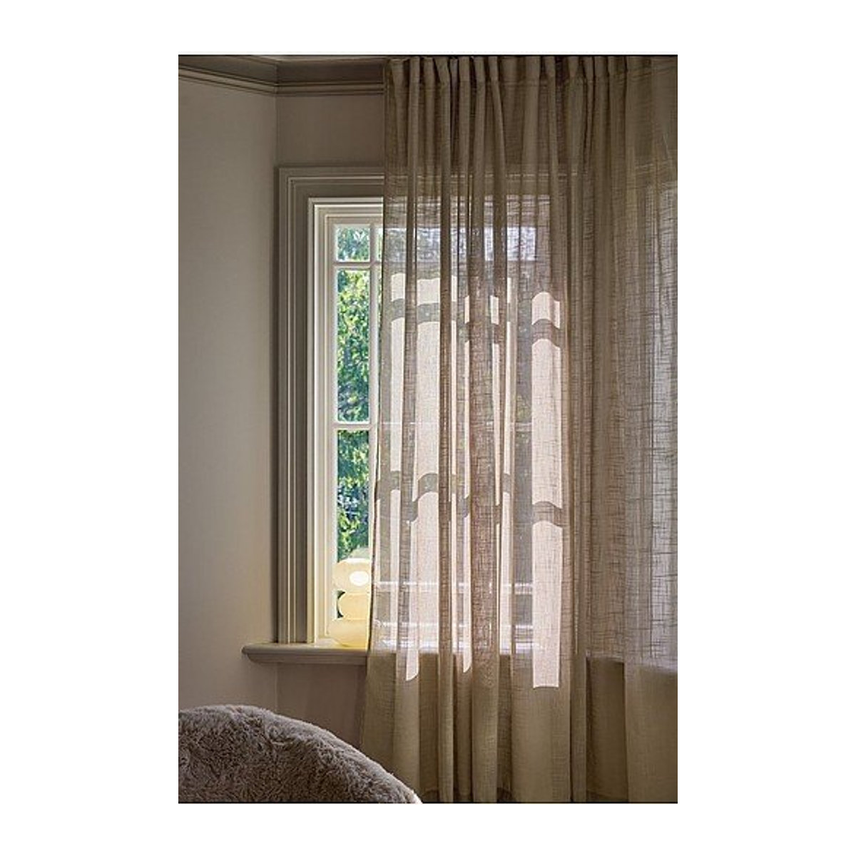 Jotex Vorhang MELISSA 1-Länge extra breit in Beige semi-transparent - Bild 1
