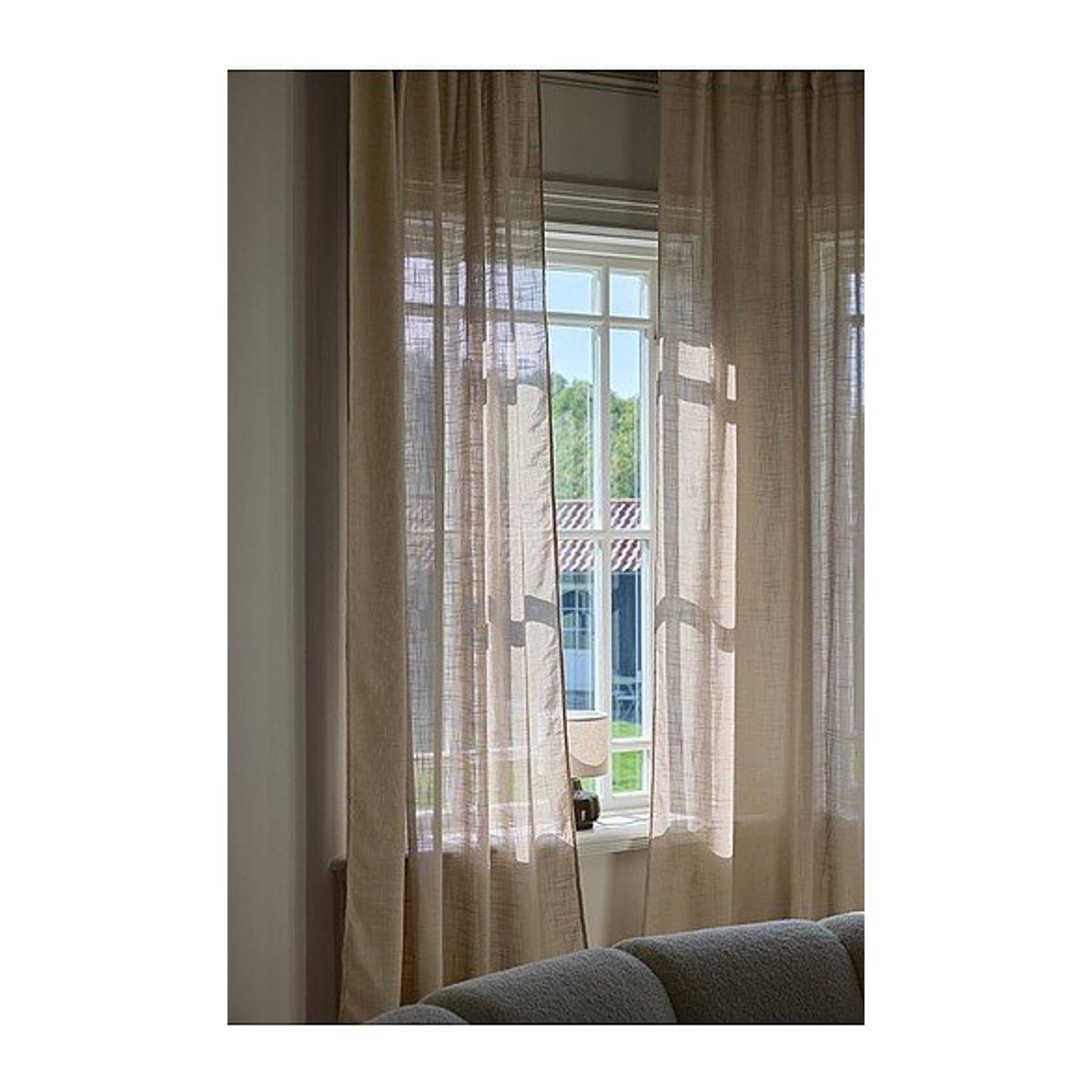 Jotex Vorhang MELISSA in Beige, semi-transparent - Bild 1