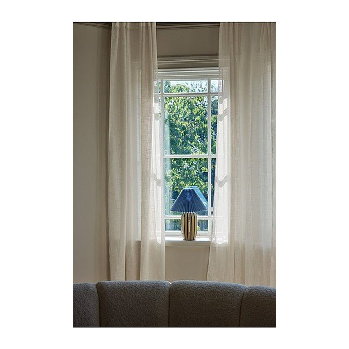 Jotex Vorhang MELISSA in Weiß, semi-transparent, 2 Längen - Bild 1