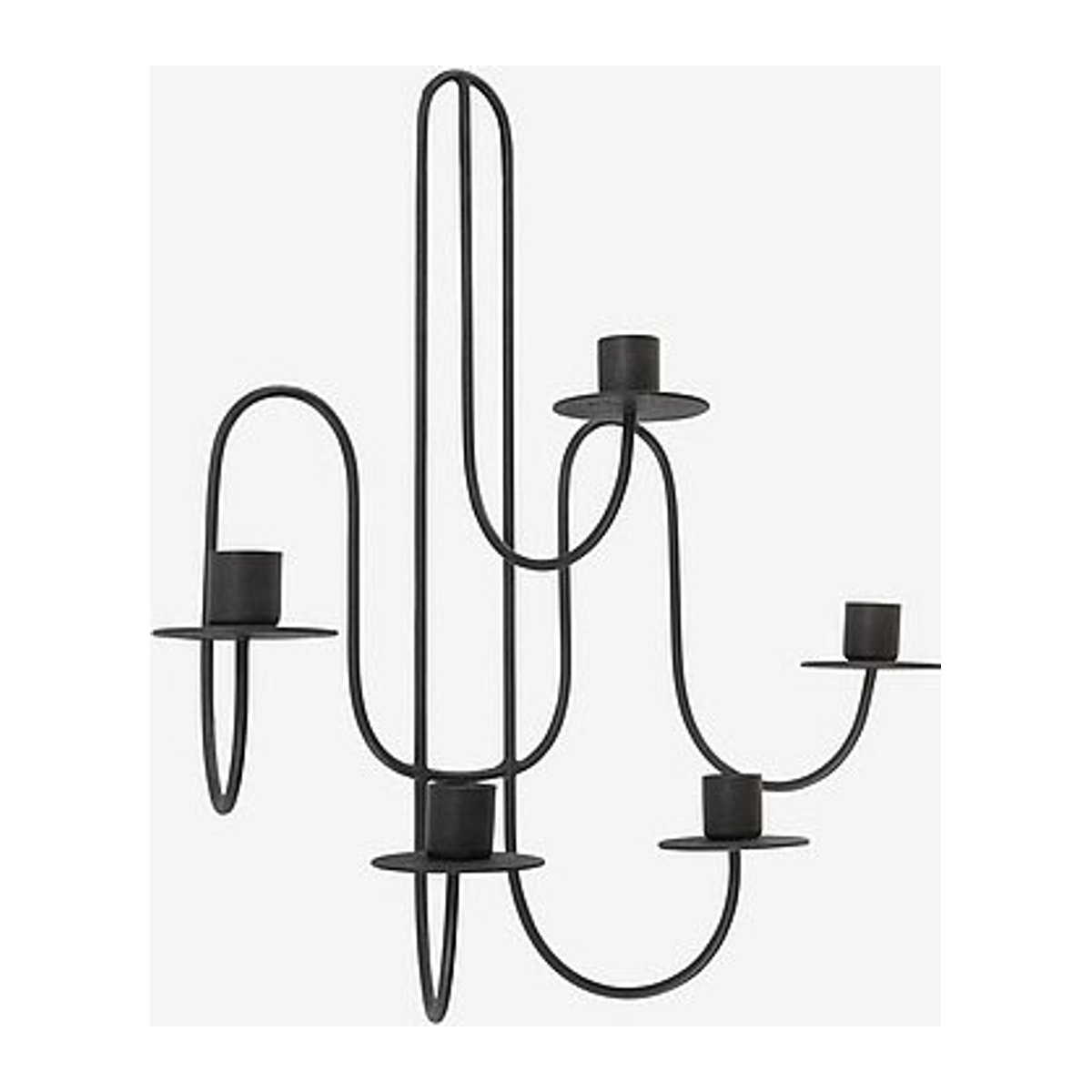 Jotex WINDSOR Wand-Kerzenhalter für 5 Teelichter aus Metall in Schwarz - Bild 1