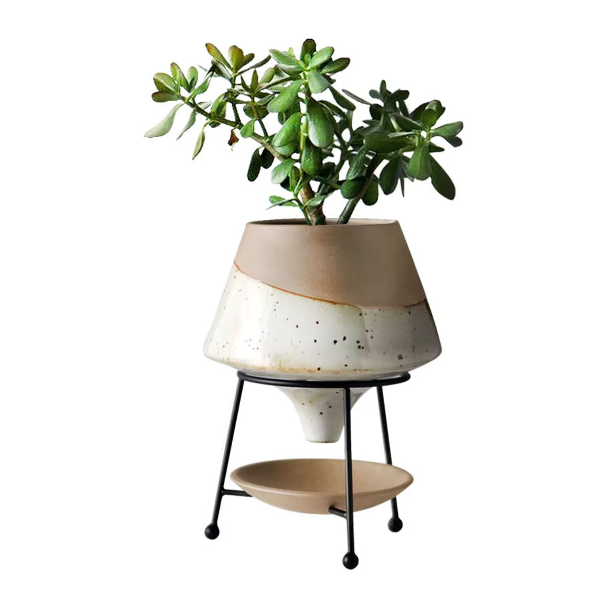 JOTO Keramik Blumengefäß-Set DER0070 mit geometrischem Design in Mehrfarbig - Bild 4