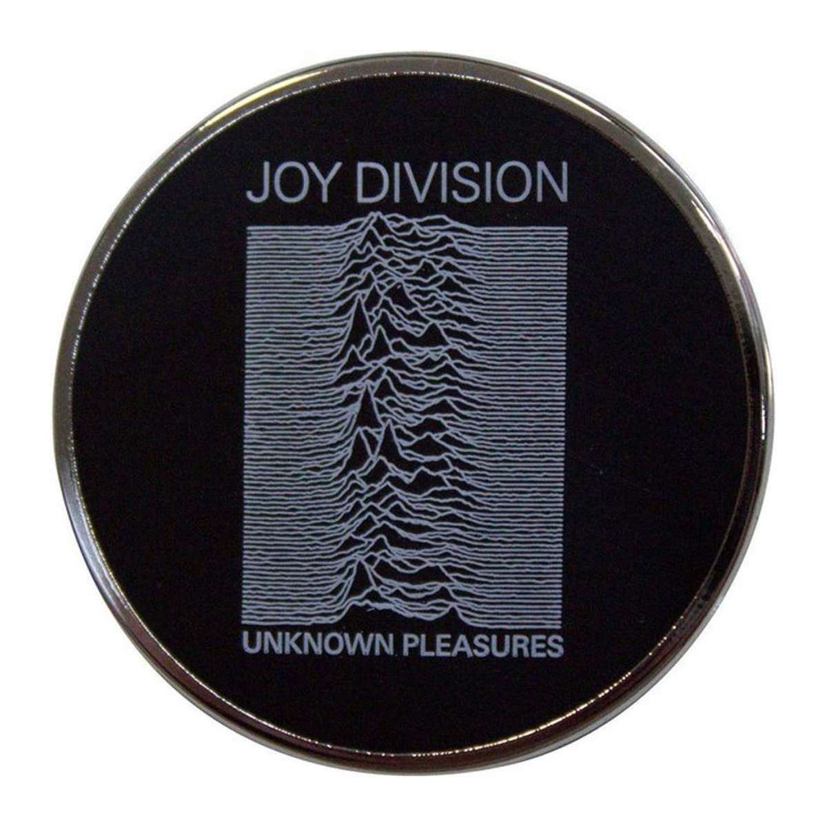 Joy Division Unknown Pleasures Sicherheitsnadel aus Metall in Schwarz - Bild 1