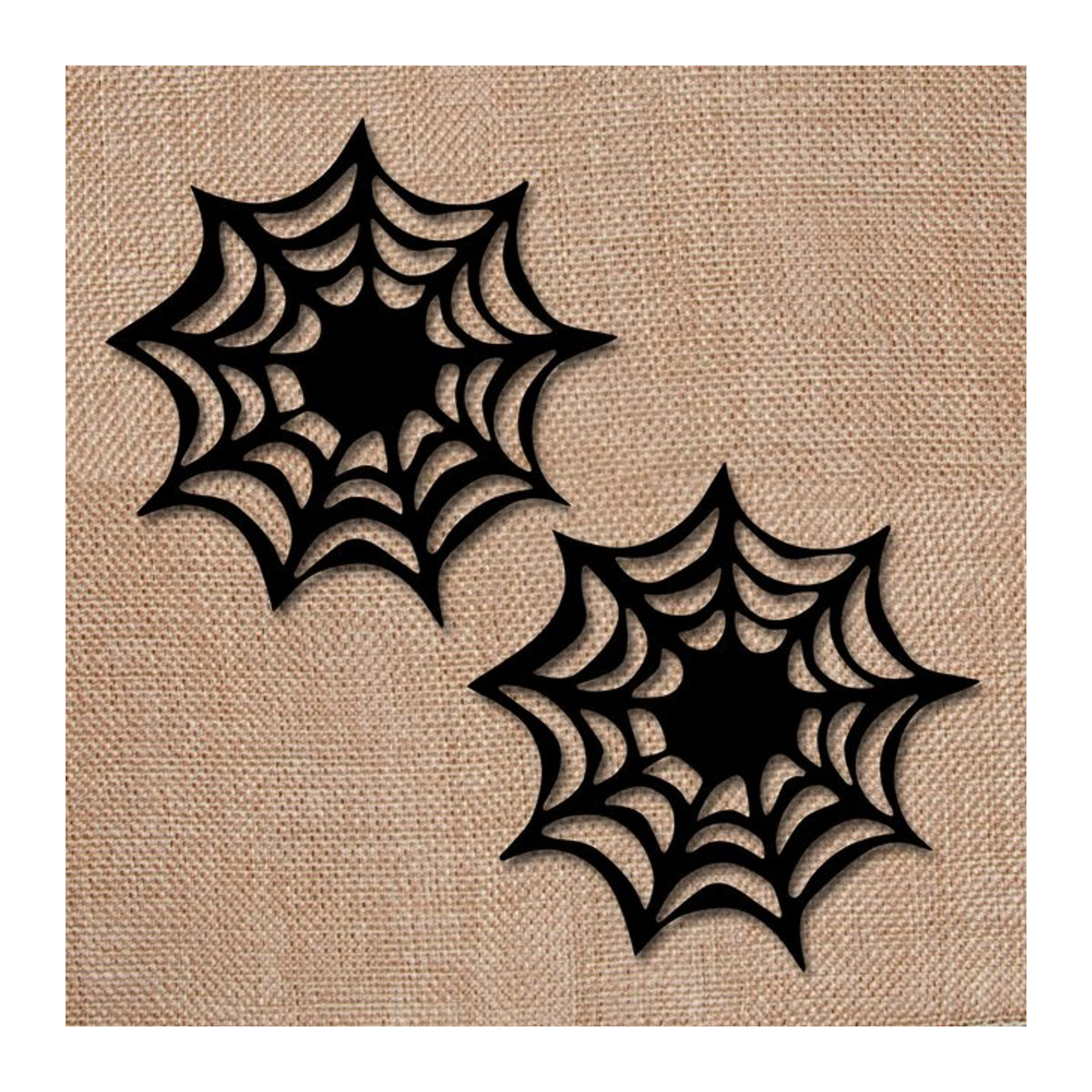 Joy-enlife Halloween Spinnennetz Untersetzer in Schwarz für deine Tischdekoration - Bild 1
