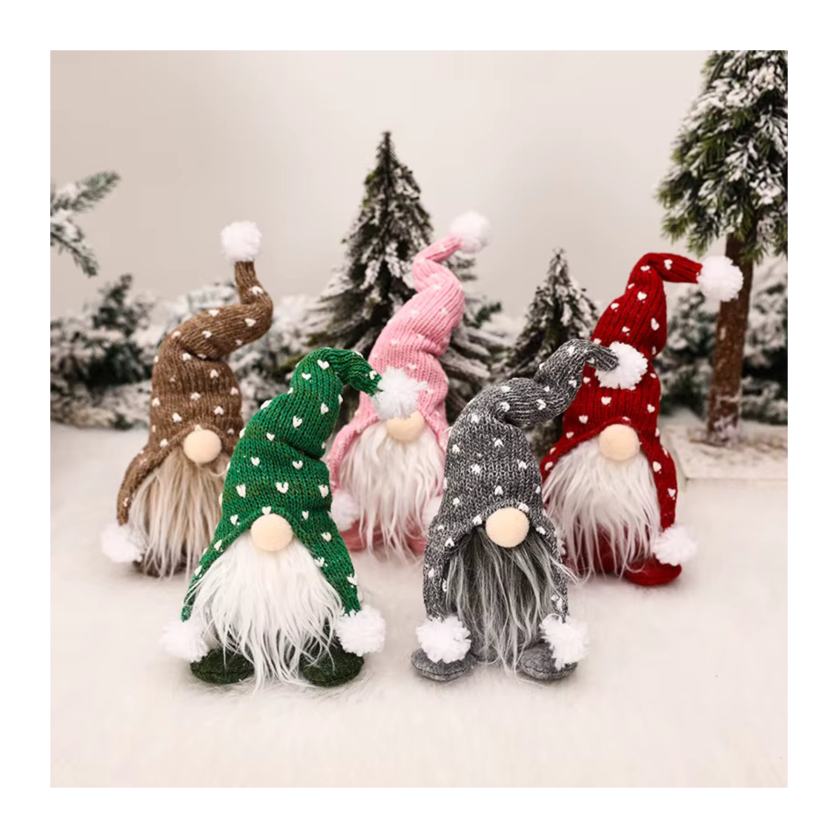 Joy-enlife Weihnachtsgnom als dekorative Weihnachtspuppe in Mehrfarbig aus Textil - Bild 5