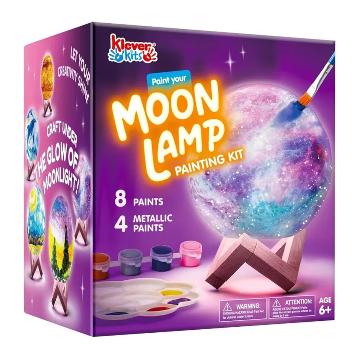 JOYFY DIY Mond Nachtlicht Set Bunte 3D Mond Lampe als Bastelset für Kinder und Erwachsene - Bild 1