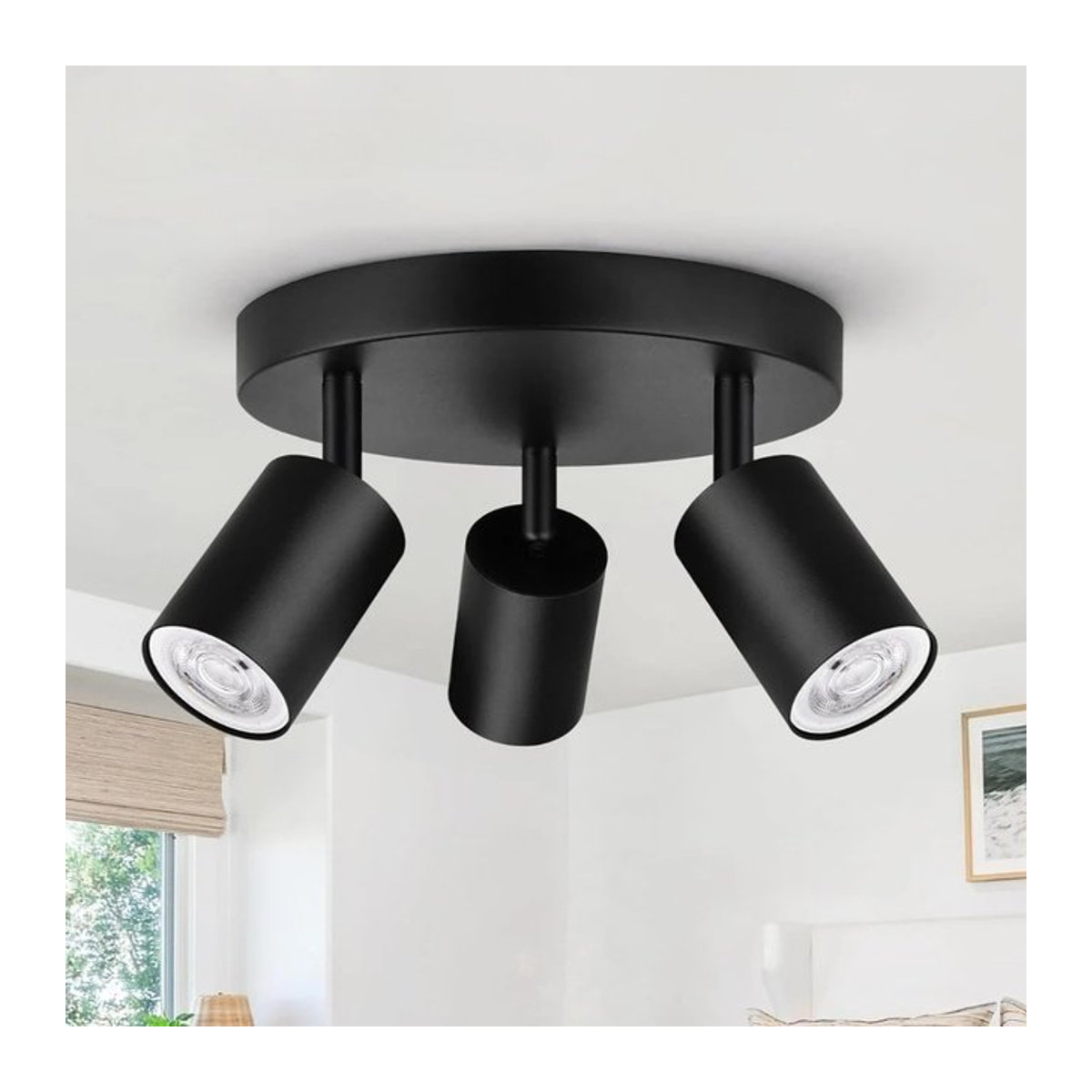 JOYINLED GU10 LED Deckenspot im Industrial-Stil als Strahler für die Innenbeleuchtung in Schwarz oder Weiß - Bild 1