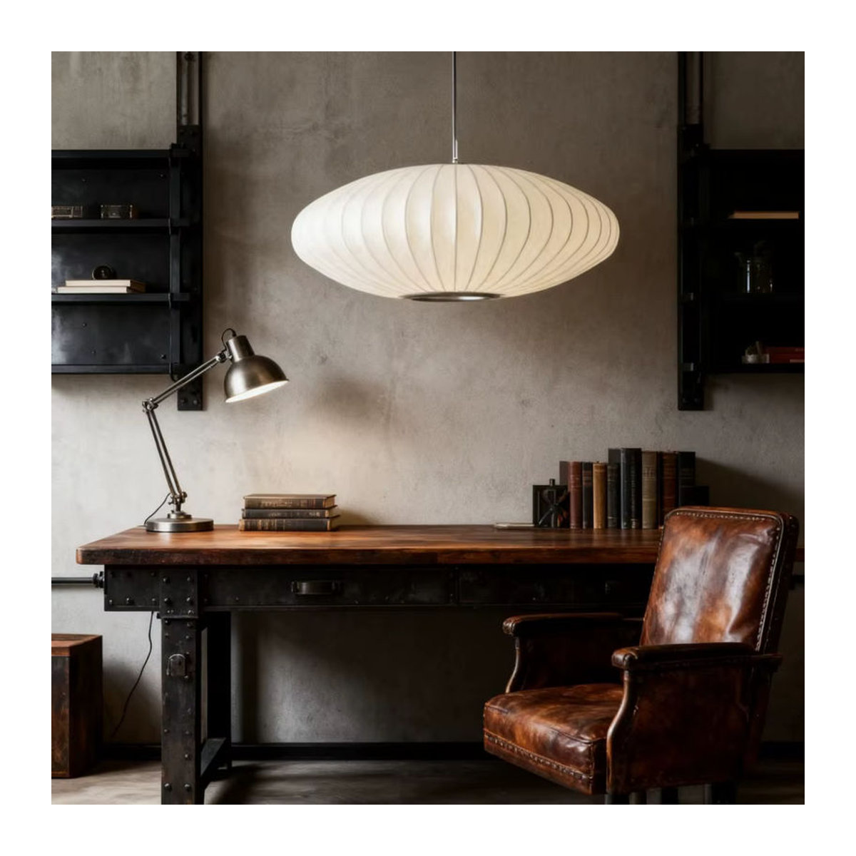 JOYINLED Japanische Seiden-Pendelleuchte in Weiß, handgefertigter Wabi-Sabi-Origami-Kronleuchter mit minimalistischem LED-Design - Bild 4
