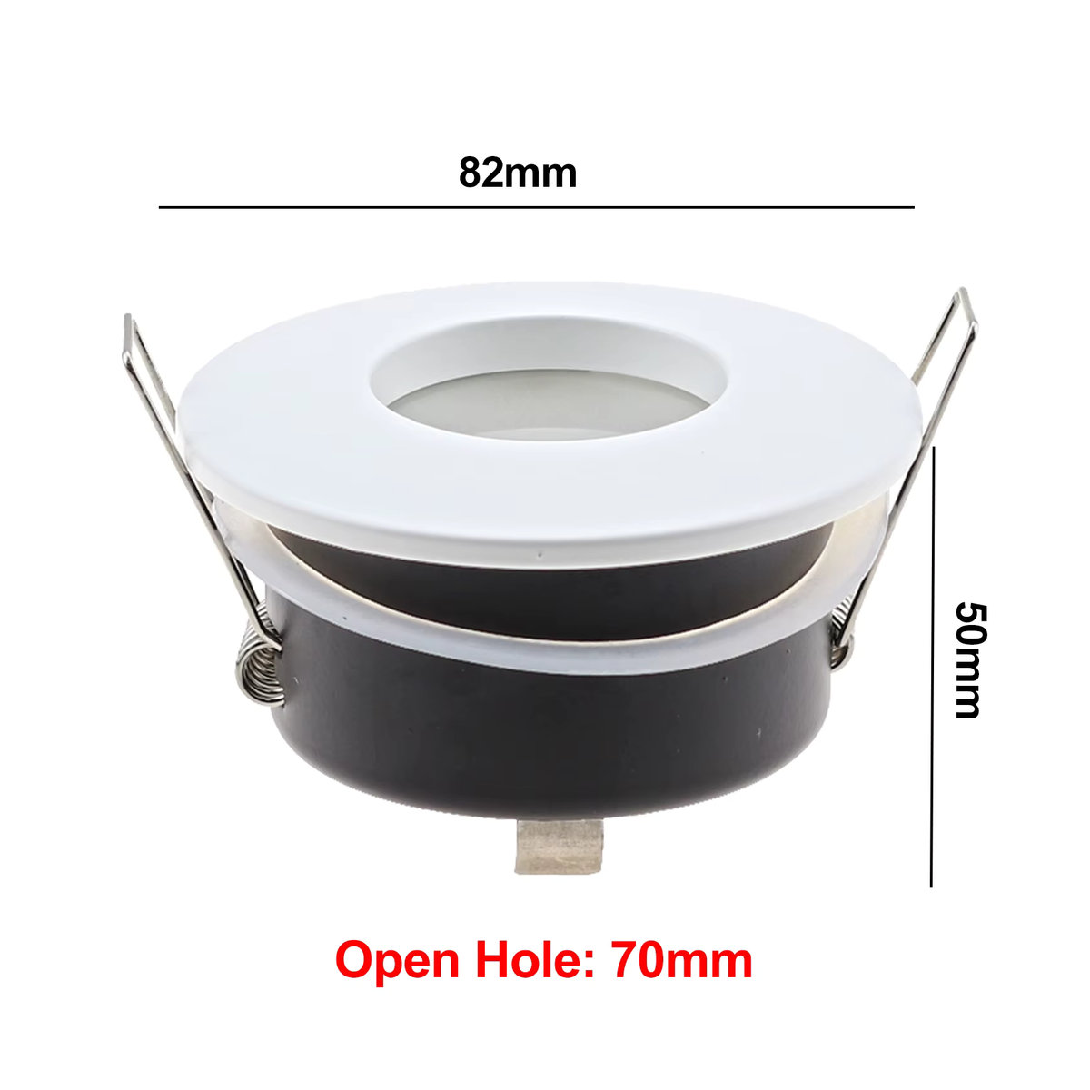 JOYINLED LED-Einbaustrahler IP65 Wasserdicht in Weiß für GU10/MR16 Deckenlampenhalter - Bild 2