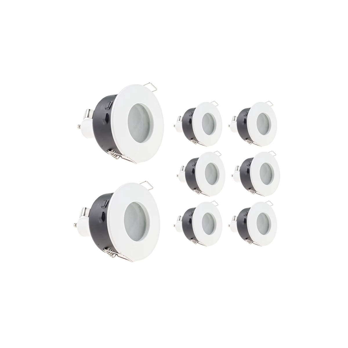 JOYINLED LED-Einbaustrahler IP65 Wasserdicht in Weiß für GU10/MR16 Deckenlampenhalter - Bild 5
