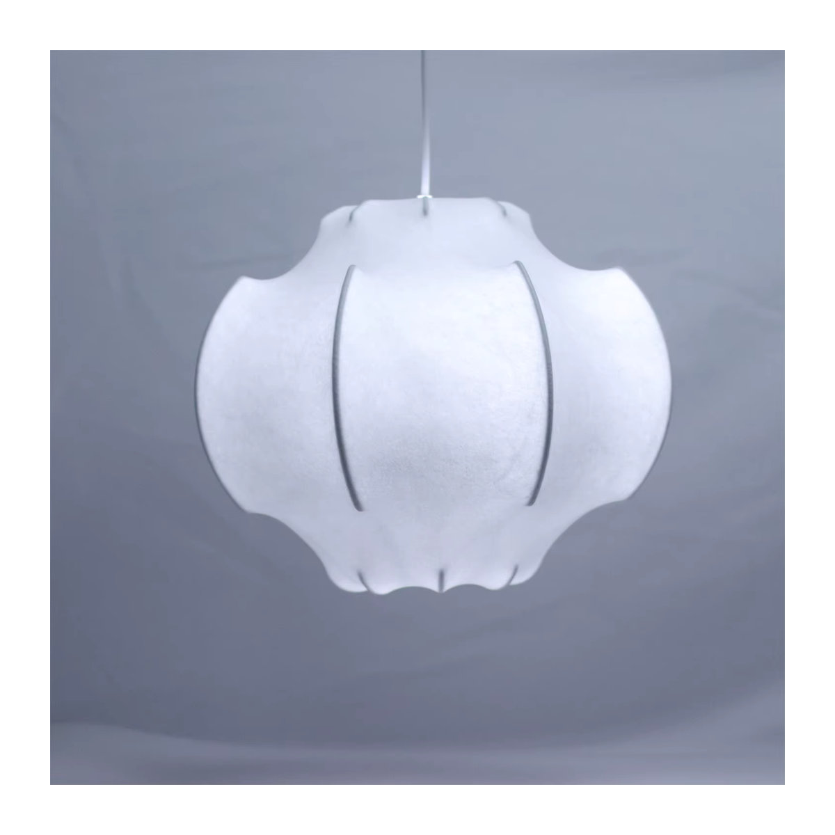 JOYINLED Moderne Japanische Wabi-Sabi Pendelleuchte aus Viskose in Beige für Esszimmer und Schlafzimmer - Bild 2