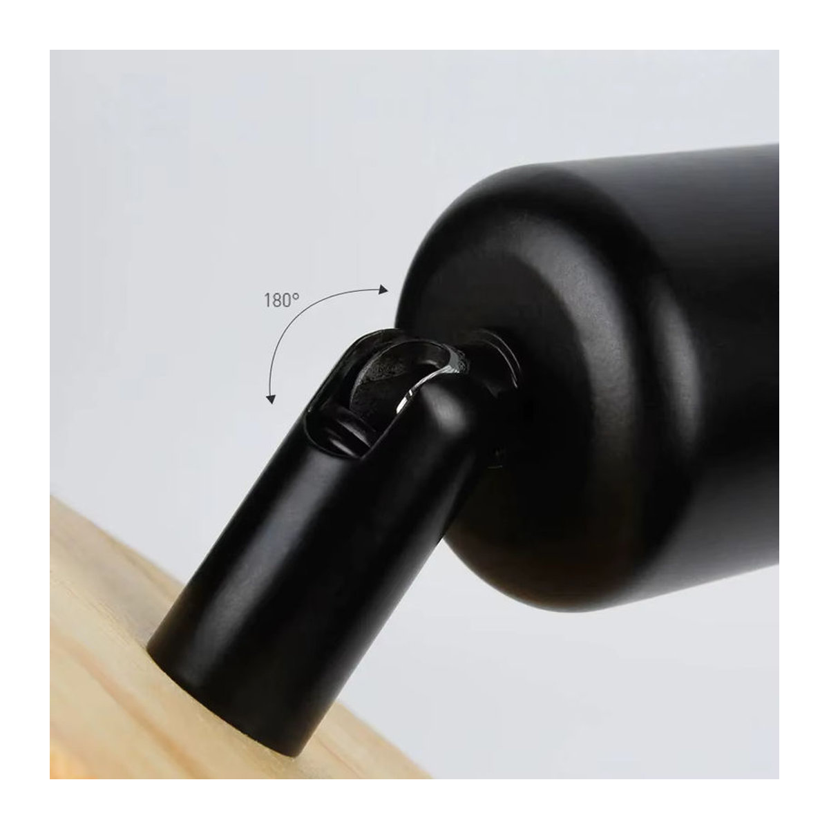 JOYINLED Moderne Nordic Wandlampe aus Holz mit E27 Fassung in Natur - Bild 3