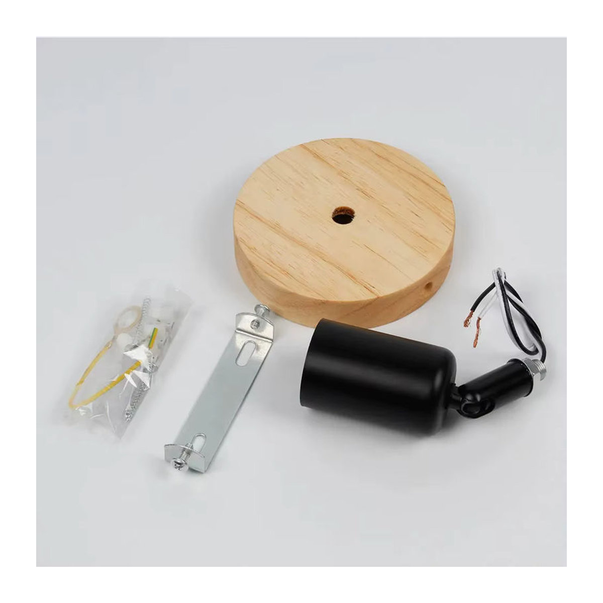 JOYINLED Moderne Nordic Wandlampe aus Holz mit E27 Fassung in Natur - Bild 4