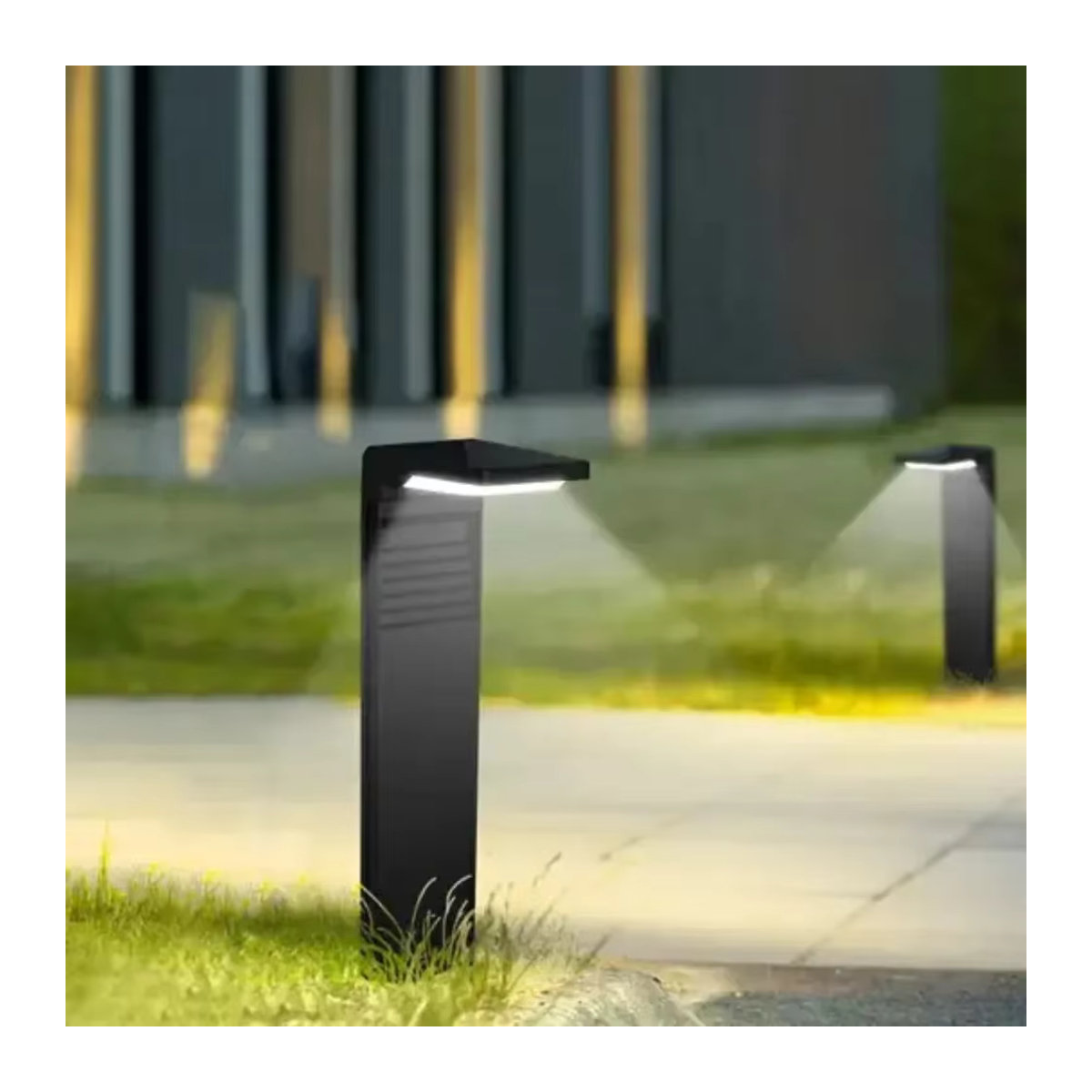 JOYINLED Moderne Solarleuchte IP64 Wasserdicht mit LED Warmweiß oder Weiß für Garten und Außenbereich in Schwarz oder Weiß - Bild 3