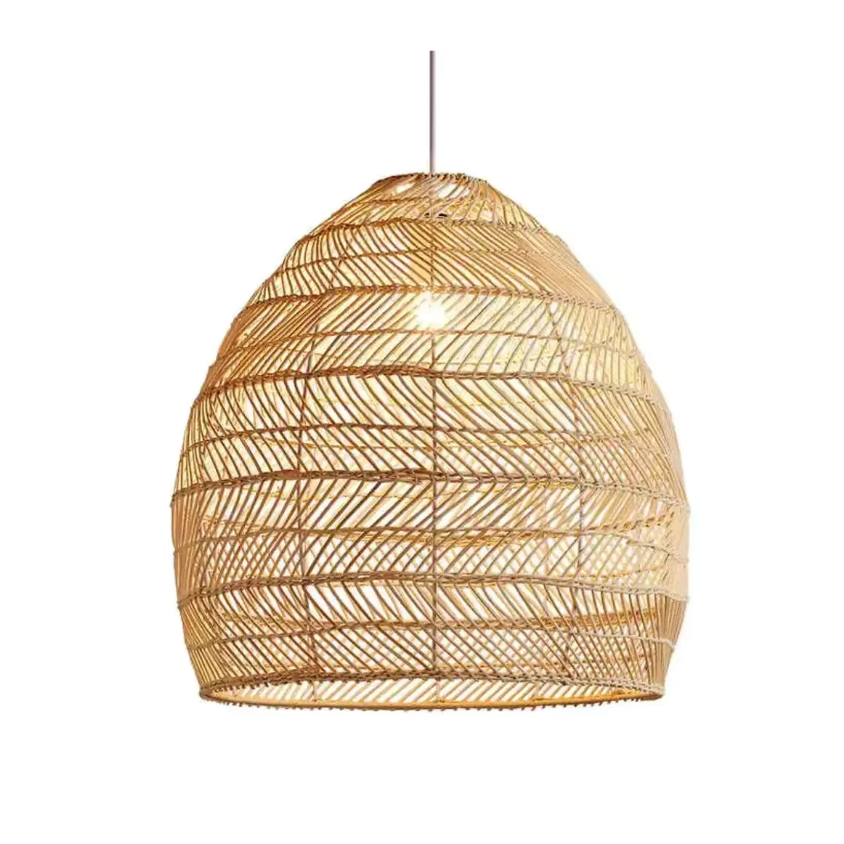 JOYINLED Pendelleuchte im Bohemian Rattan-Design aus Holz in Natur - Bild 6