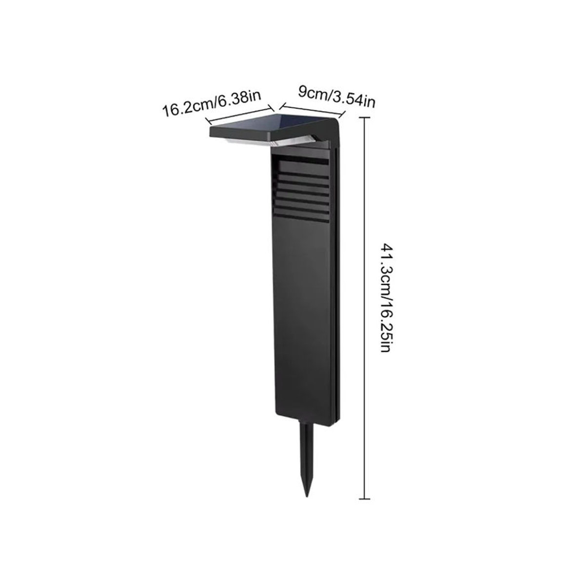 JOYINLED Solar-Wegeleuchten Set 2 Stück, Modern, Schwarz, Warmweiß - Bild 5