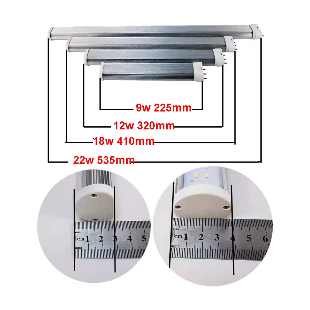 JOYPINJ LED G11 Röhrenlampe 4-Pin PL-R Tube mit verschiedenen Leistungsstufen und Farbtemperaturen - Bild 2