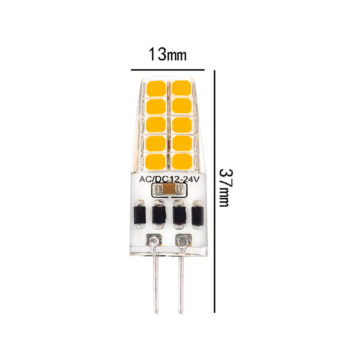 JOYPJLIT Dimmbare G4 GY6.35 LED-Maiskristallbirne 4 W SMD2835 LED-Strahler für DC 12 V 24 V - Bild 3