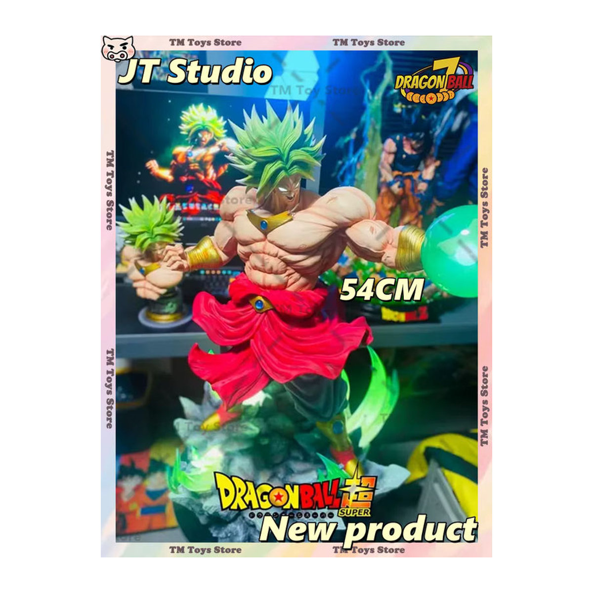 JT Studio Dragon Ball Anime Figur Super Saiyan Broli als PVC-Statue, mehrfarbig, Höhe: 54 cm - Bild 7