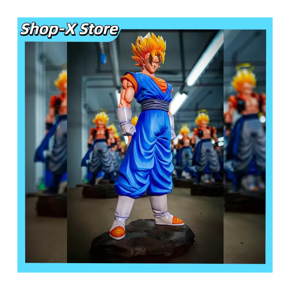 Jt Studio Dragon Ball Gogeta Statue SSGSS Vegito 3.0 Ver. mit Landscape Base, mehrfarbige Anime GK Figur für Sammler und Desktop Dekoration - Bild 3