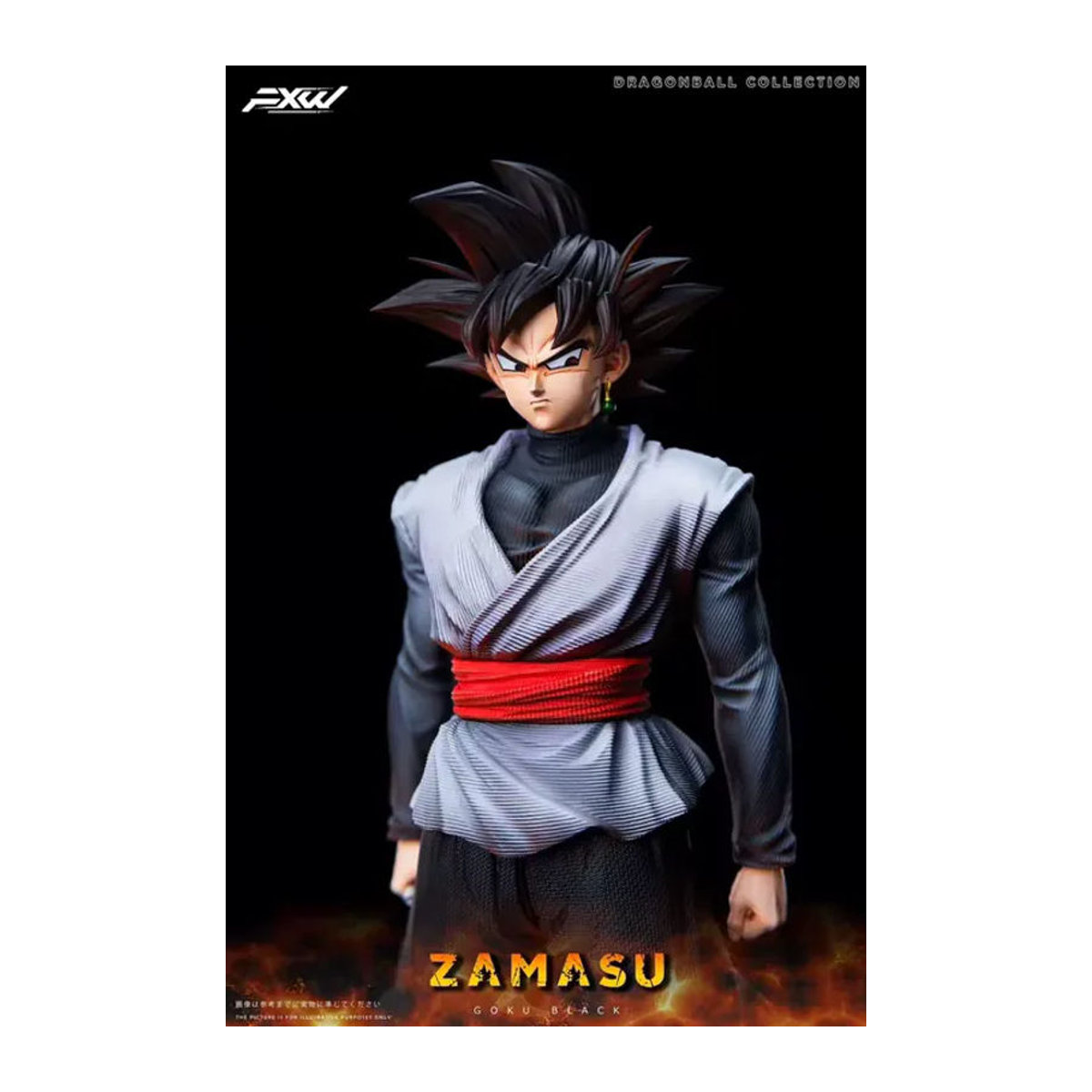 JT Studio Dragon Ball Zamasu und Goku Black Anime-Figur aus PVC, mehrfarbig, Höhe: 37 cm - Bild 2