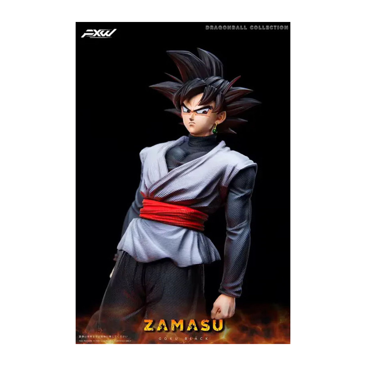 JT Studio Dragon Ball Zamasu und Goku Black Anime-Figur aus PVC, mehrfarbig, Höhe: 37 cm - Bild 3