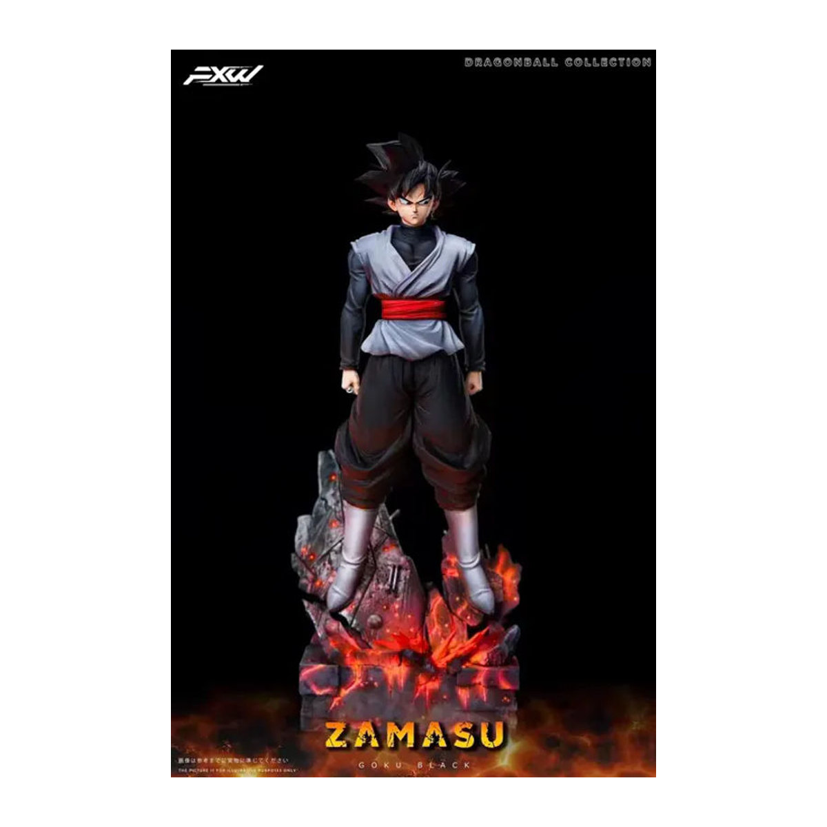 JT Studio Dragon Ball Zamasu und Goku Black Anime-Figur aus PVC, mehrfarbig, Höhe: 37 cm - Bild 4