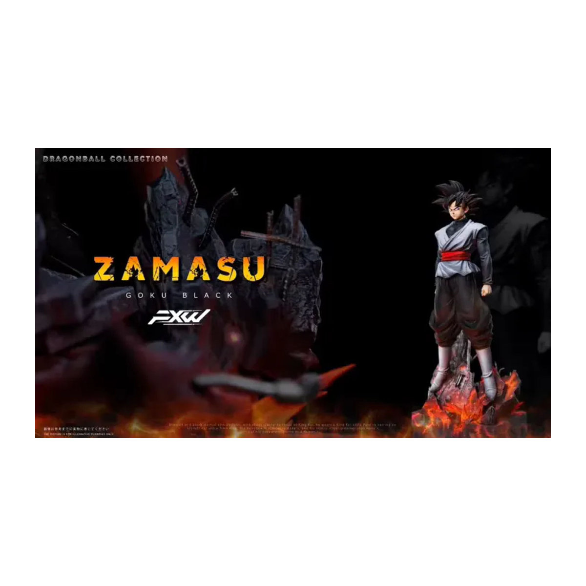 JT Studio Dragon Ball Zamasu und Goku Black Anime-Figur aus PVC, mehrfarbig, Höhe: 37 cm - Bild 5
