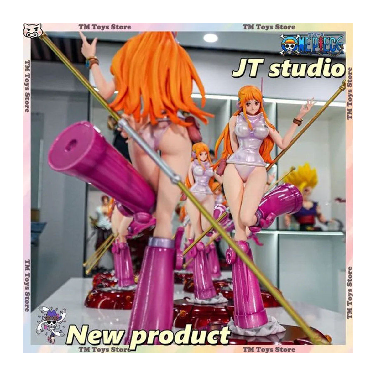 JT Studio Nami One Piece Anime-Figur Egghead Serie, PVC-Statue für Sammler, Höhe: 33 cm, mehrfarbig - Bild 1