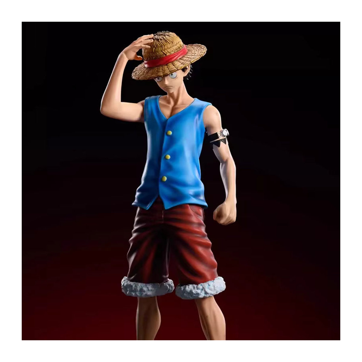 JT Studio One Piece Ruffy Post-Timeskip Anime-Figur aus Kunststoff, 2er-Pack, mehrfarbig, Höhe: 23 cm - Bild 3