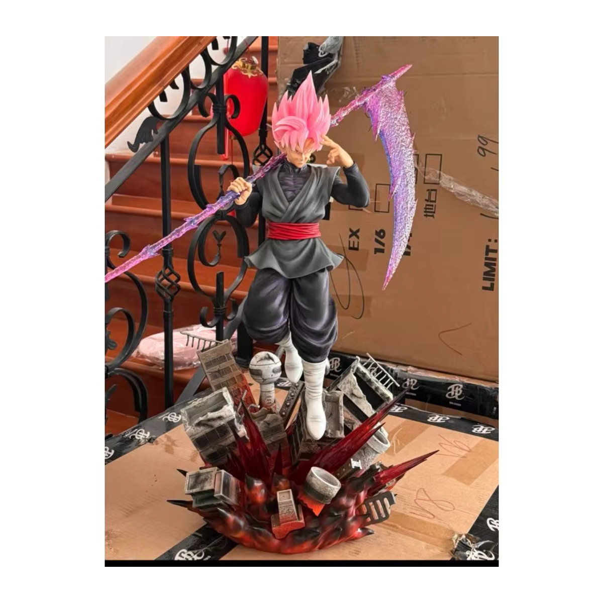 JT Studio Toys Dragon Ball Anime Figur Zamasu und Goku Black PVC Statue als mehrfarbiges Sammlermodell und Deko-Ornament - Bild 2
