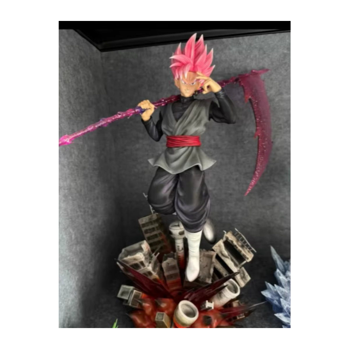 JT Studio Toys Dragon Ball Anime Figur Zamasu und Goku Black PVC Statue als mehrfarbiges Sammlermodell und Deko-Ornament - Bild 4
