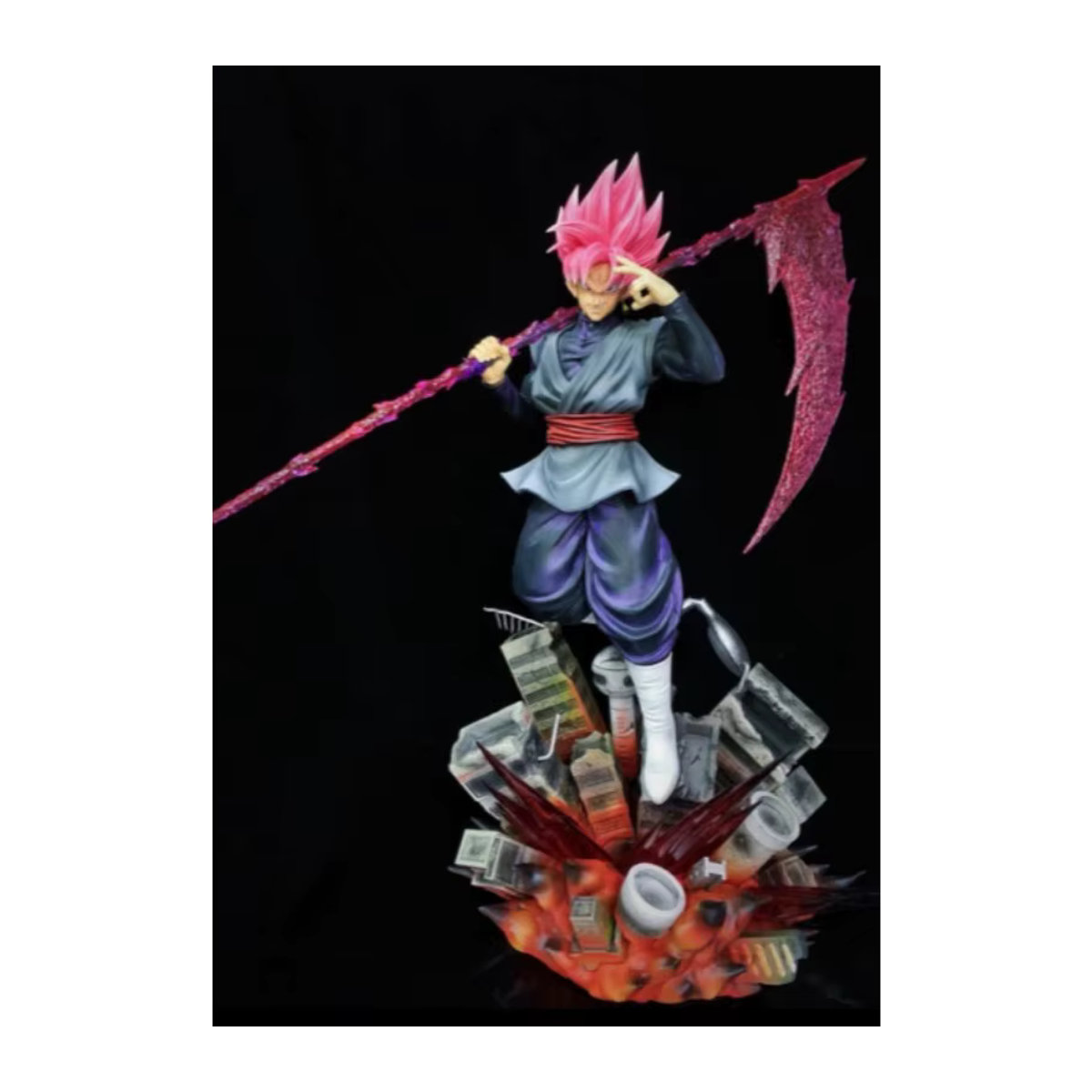 JT Studio Toys Dragon Ball Anime Figur Zamasu und Goku Black PVC Statue als mehrfarbiges Sammlermodell und Deko-Ornament - Bild 5